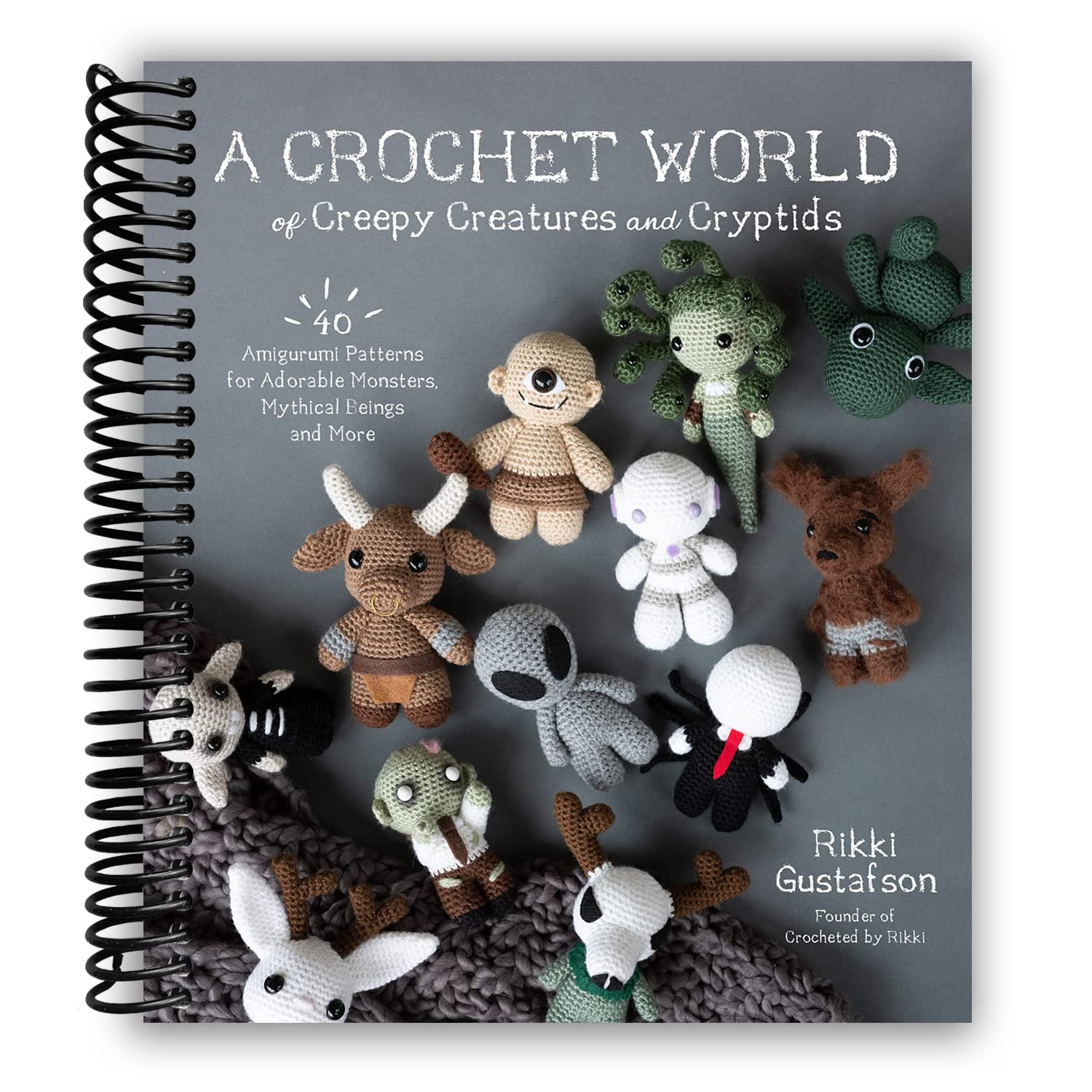 amigurumi monsters book A Crochet World of Creepy Creatures and Cryptids: 40 Amigurumi Pattern – Lay it Flat Publishing Group