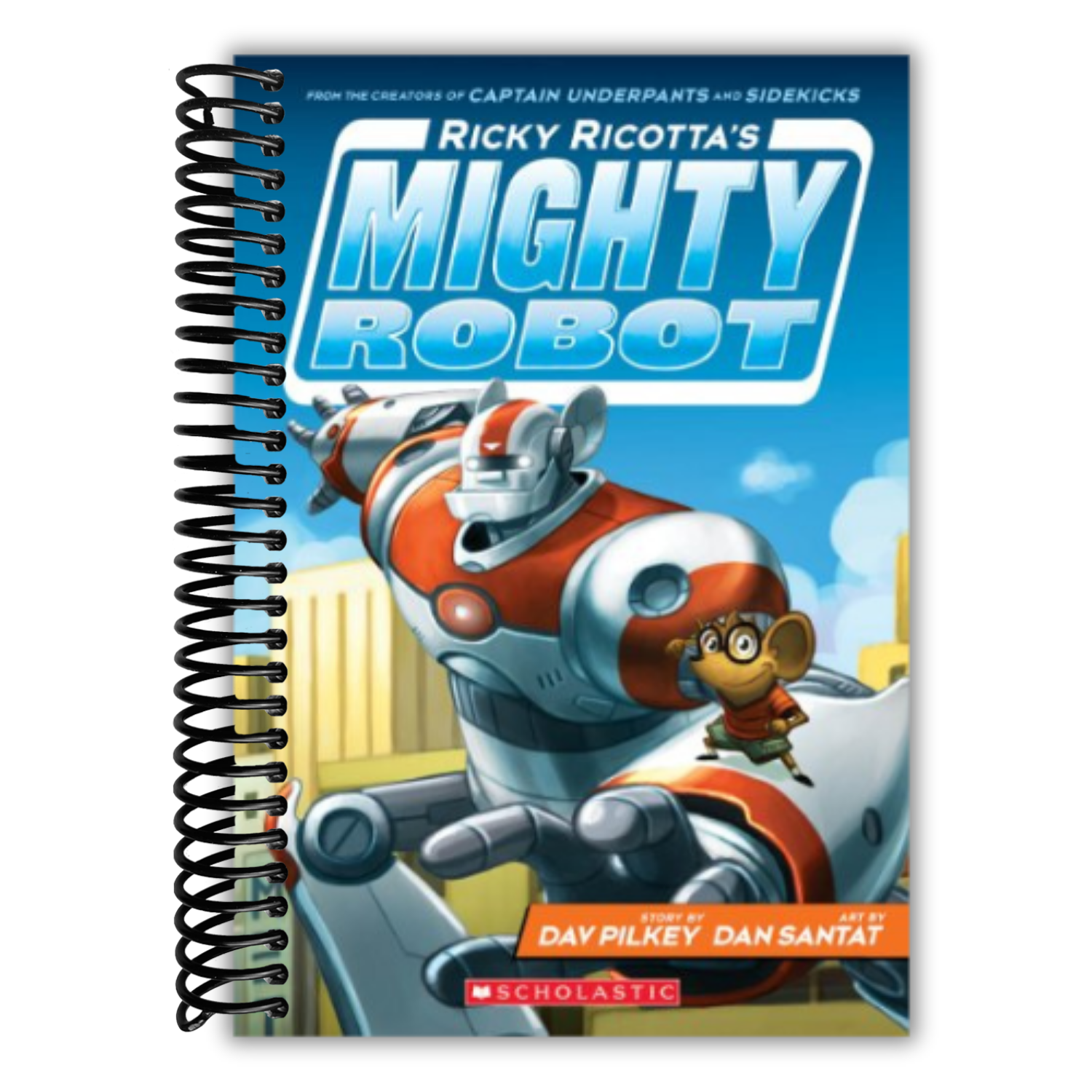 Ricky Ricotta's Mighty Robot Vs. The Mecha-monkeys From Mars (Book 4) By Dav Pilkey - Good Condition
