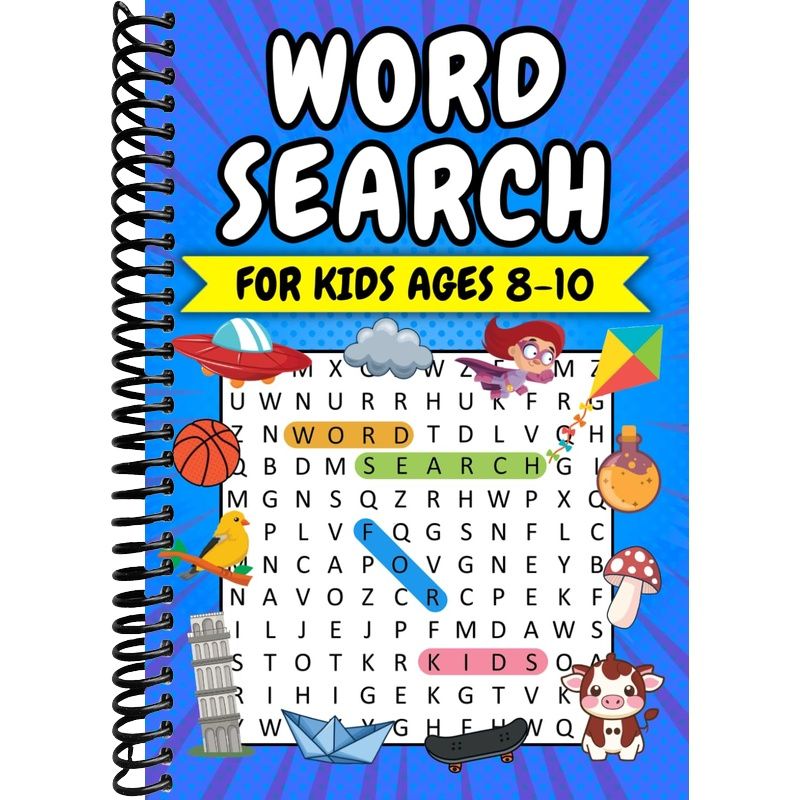 Word Search for Kids Ages 8-10: 100 Themed Puzzles with Illustrations ...