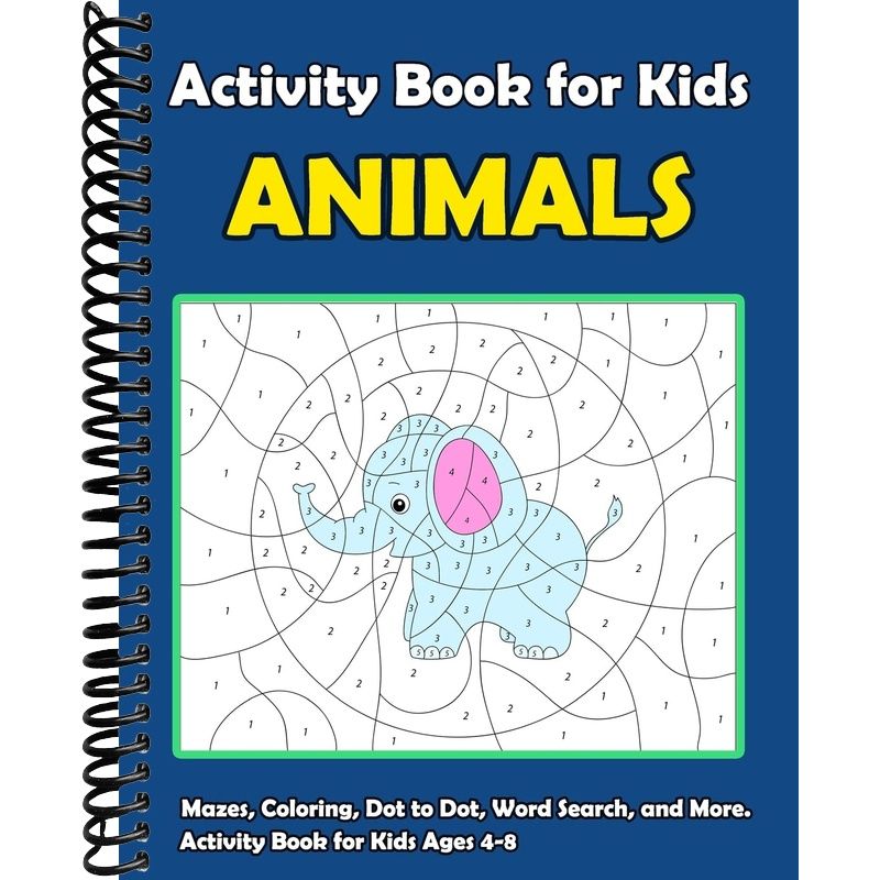 Activity Book For Kids Animals: : Fun Animals Theme Activities for Kid ...