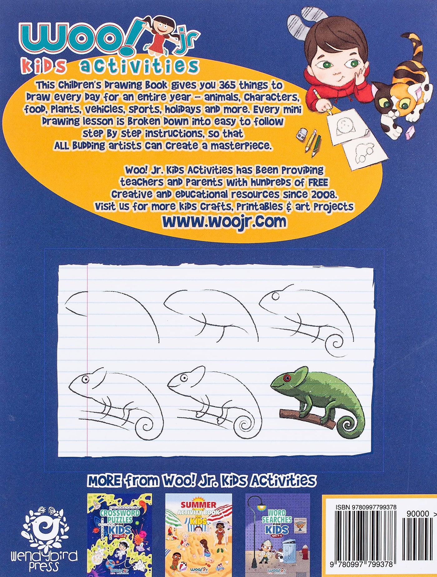 Back Cover of The Drawing Book for Kids