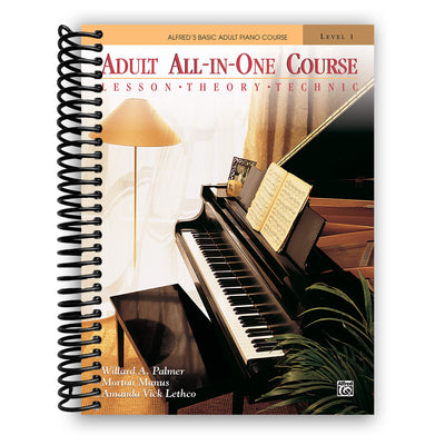Front Cover of Alfred's Basic Adult All-In-One Piano Course: Lesson, Theory, Technic