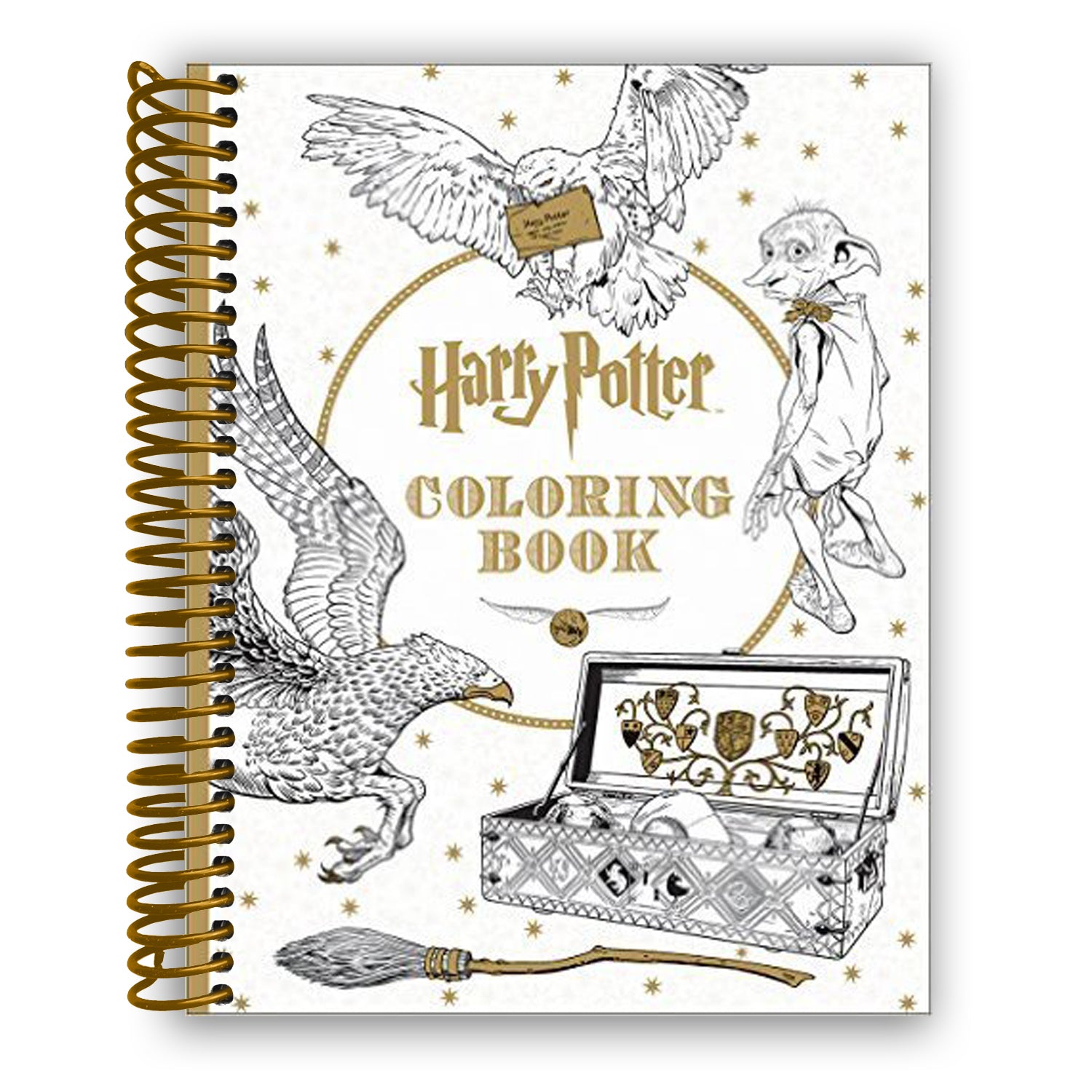Coloring　Bound)　Publishing　Book　(Spiral　Group　–　it　Lay　Flat　Harry　Potter