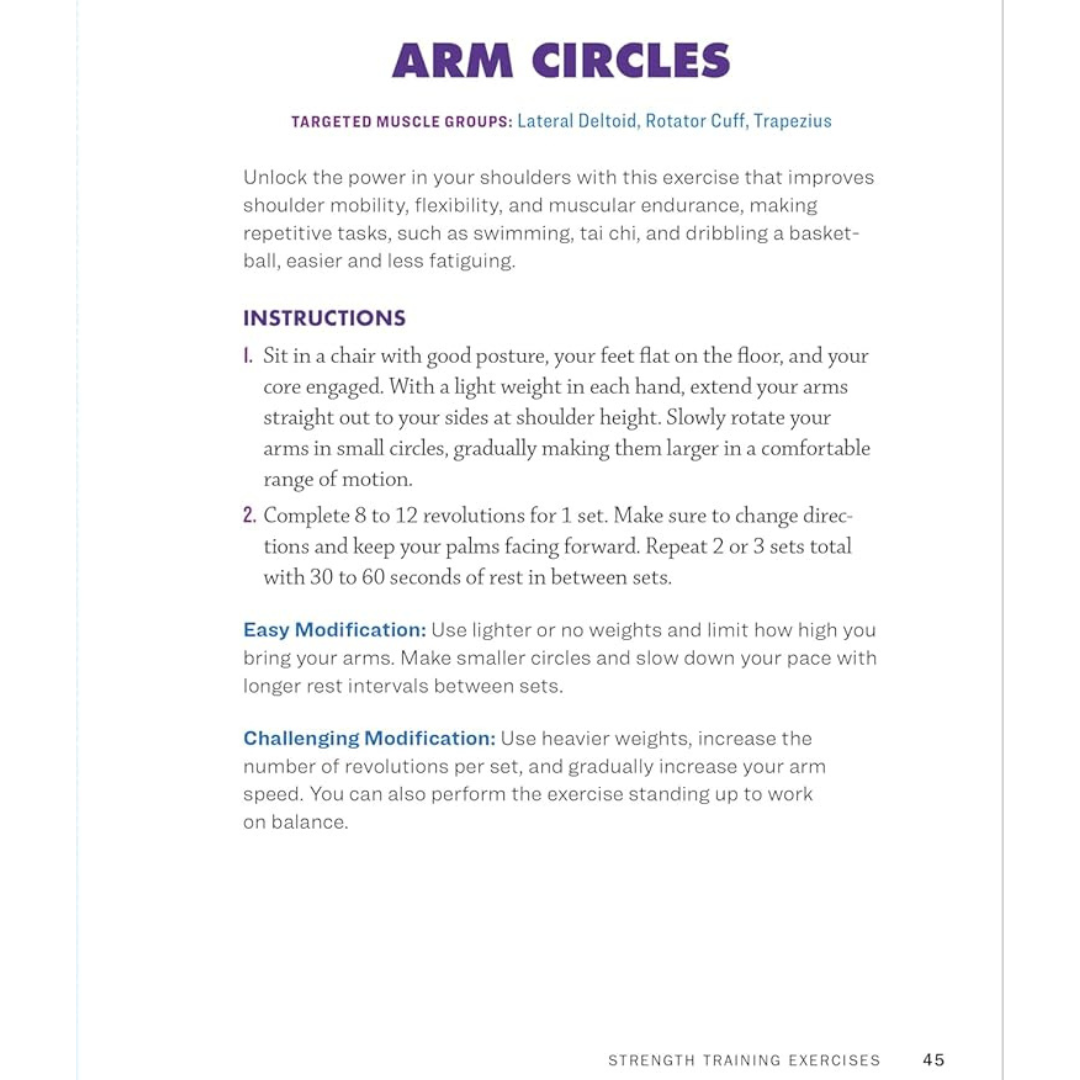 Page 45: Arm Circles (Instructions)