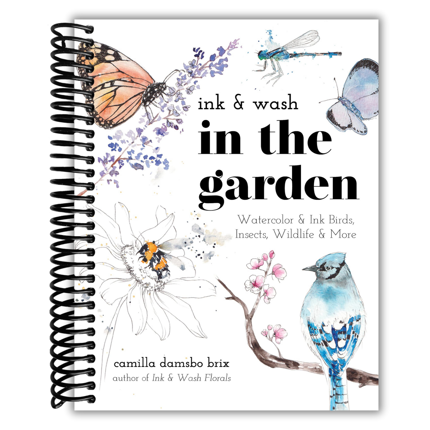 Ink & Wash in the Garden: Watercolor & Ink Birds, Insects, Wildlife & More