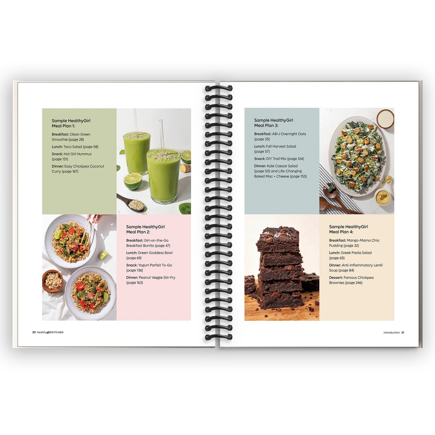 HealthyGirl Kitchen: 100+ Plant-Based Recipes to Live Your Healthiest Life (Spiral Bound)