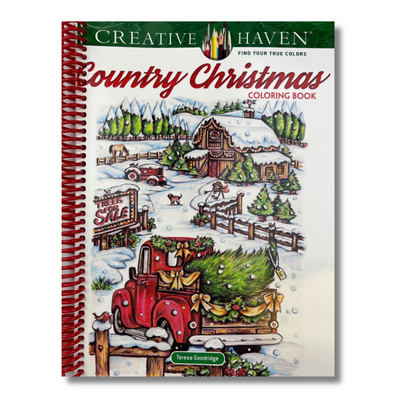 Creative Haven Country Christmas Coloring Book (Creative Haven Coloring Books)