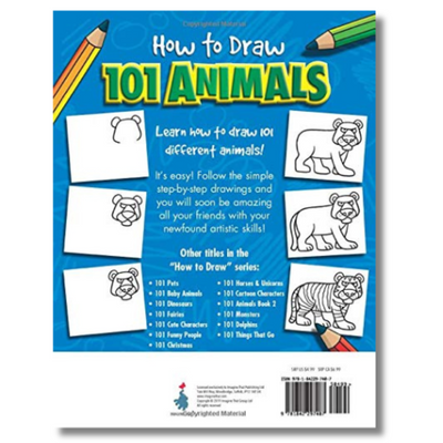 How to Draw 101 Animals (Spiral Bound)