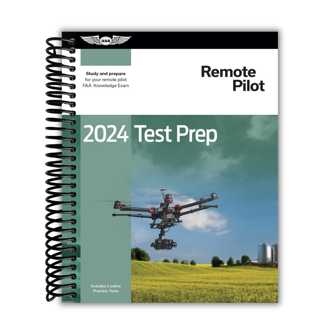 Front cover of the Remote Pilot Test Prep 2024