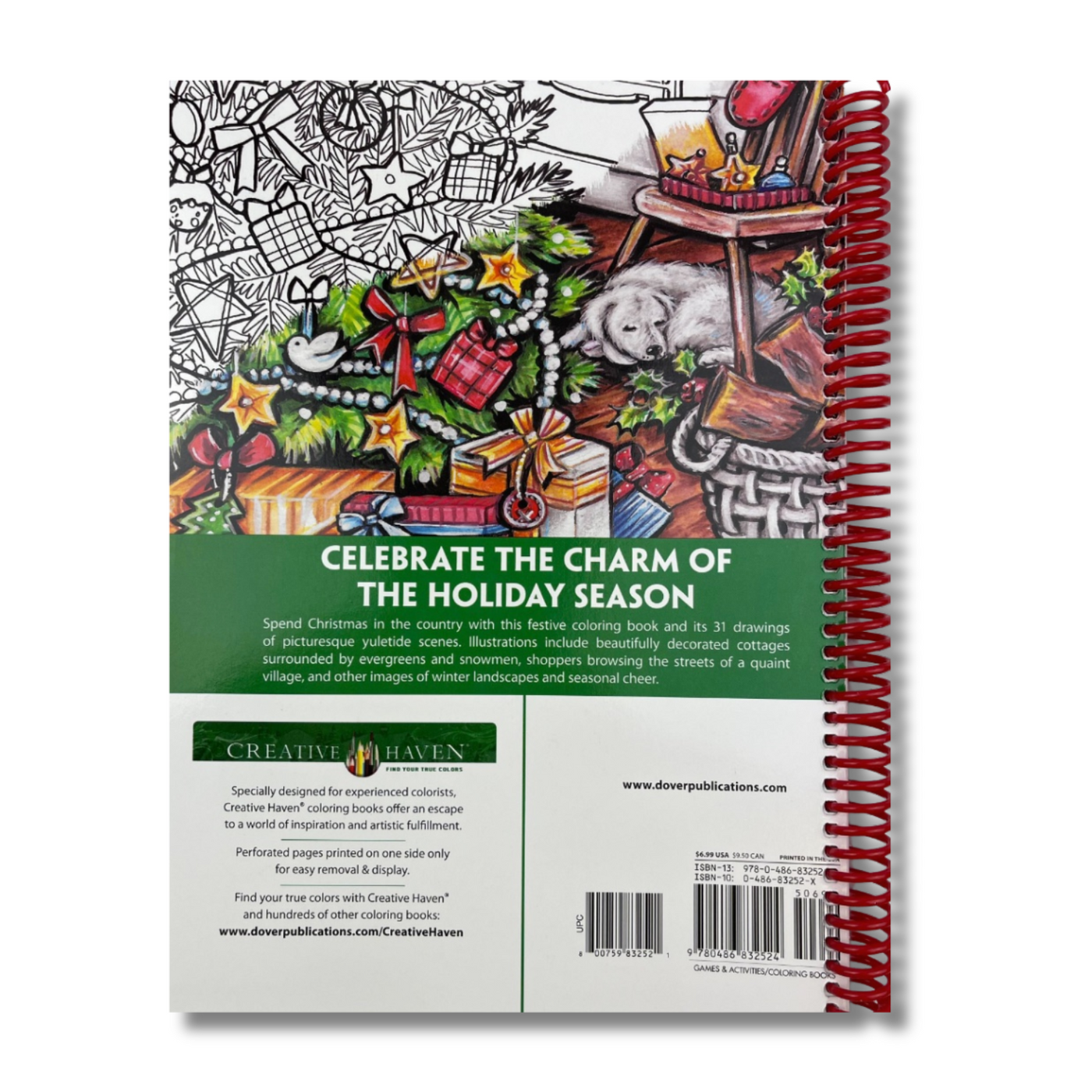 Creative Haven Country Christmas Coloring Book (Creative Haven Coloring Books)