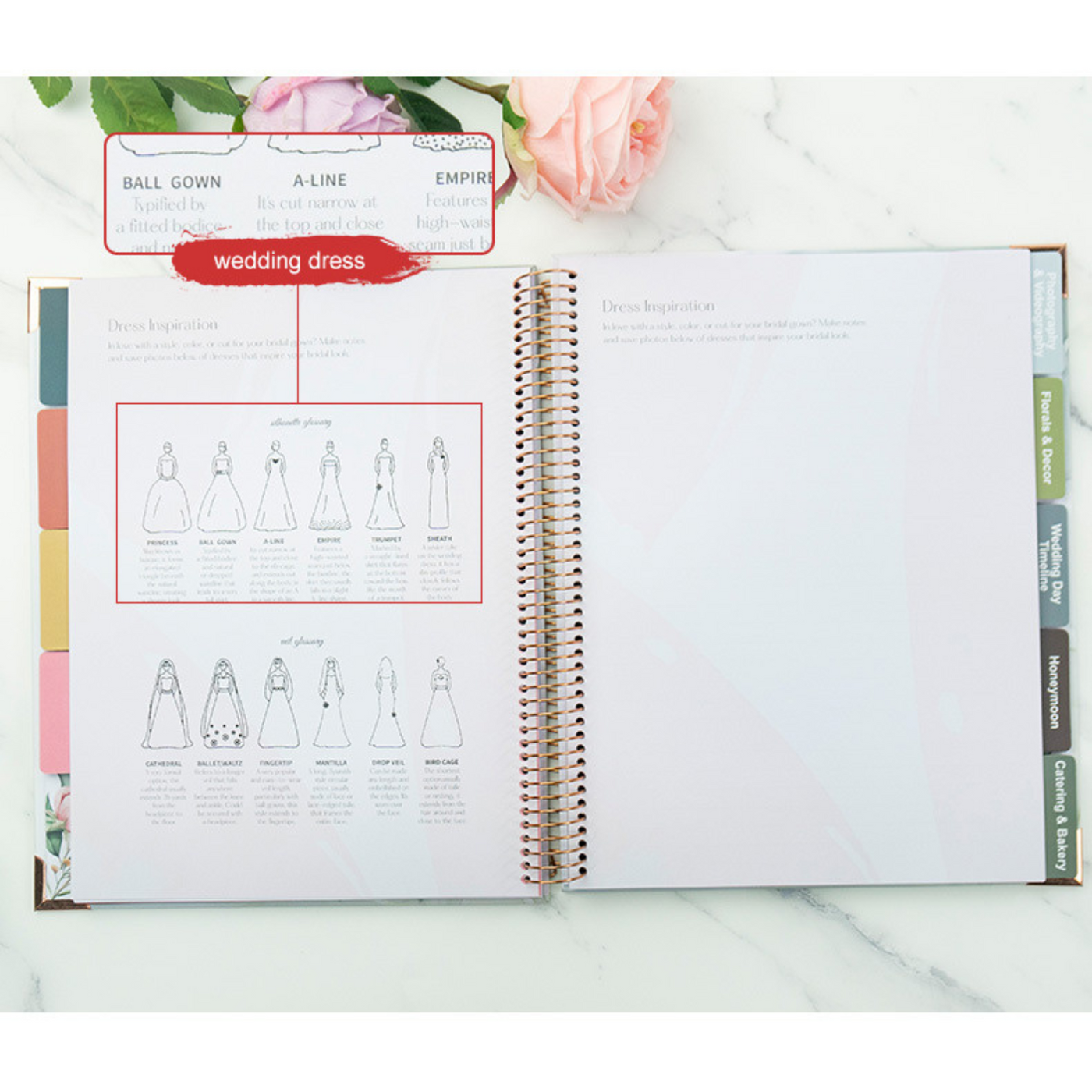 Lay It Flat Wedding Planner and Organizer: Elegant Spiral Bound Edition