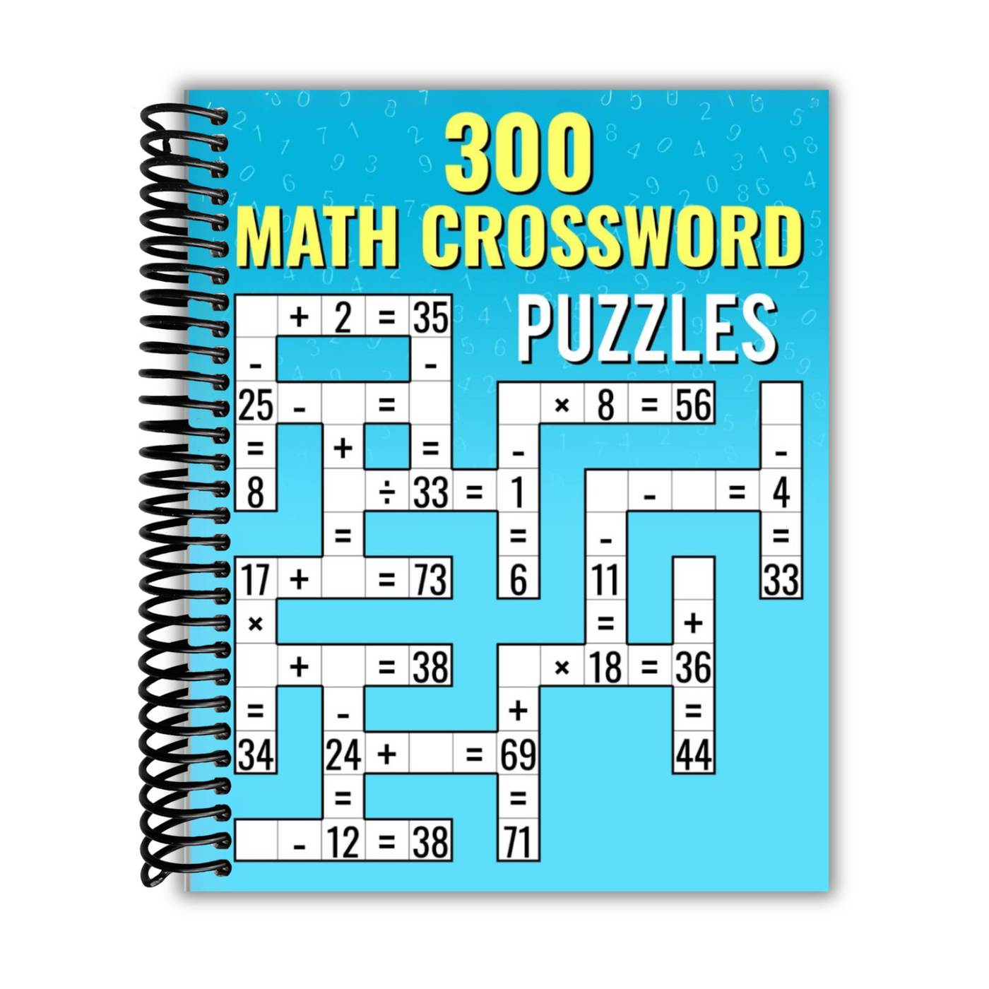 Front Cover of 300 Math CrossWord Puzzles