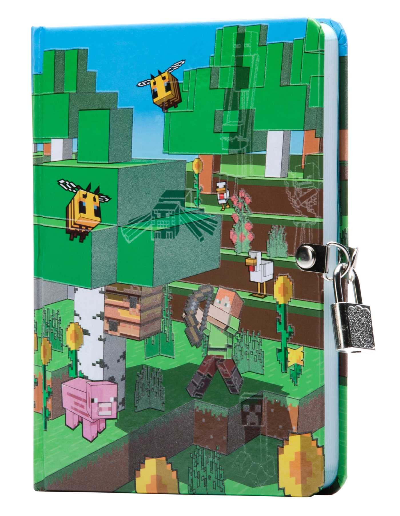 Minecraft: Mobs Glow-in-the-Dark Lock & Key Diary (Gaming)