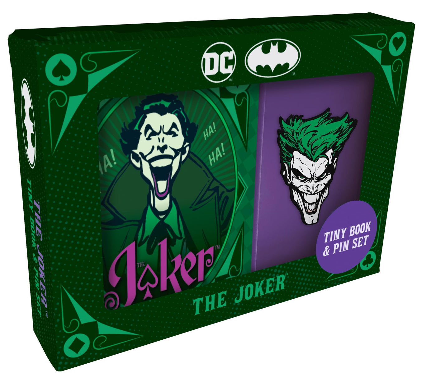 DC Comics: The Joker Tiny Book and Pin Set (Batman)