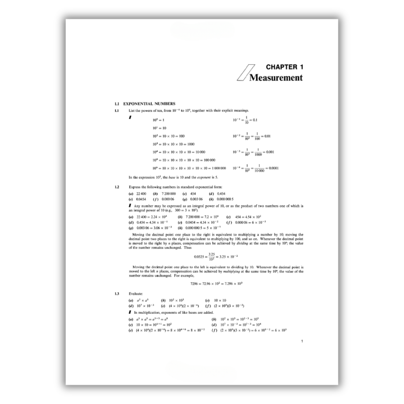 Chapter 1: Measurement