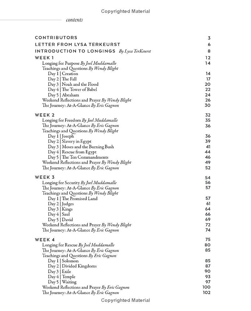 Table of Contents