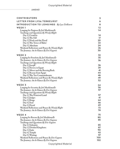 Table of Contents