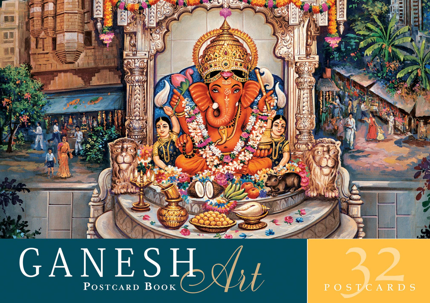 Ganesh Art Postcard Book: 32 Postcards