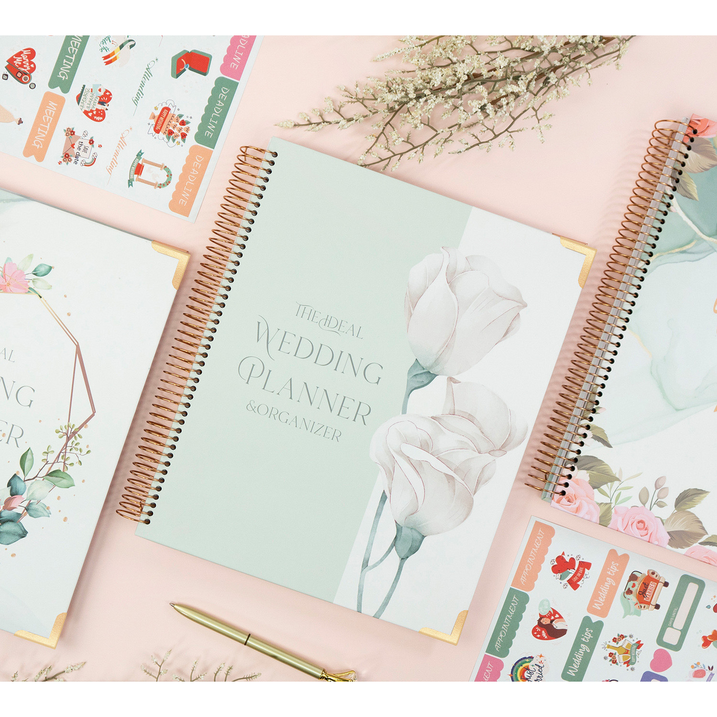 Lay It Flat Wedding Planner and Organizer: Elegant Spiral Bound Edition