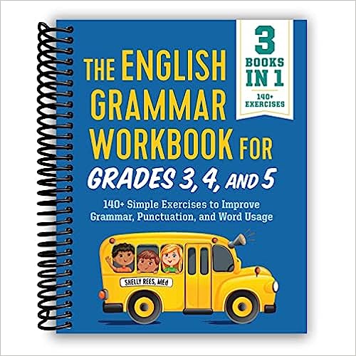The English Grammar Workbook for Grades 3, 4, and 5 (Spiral Bound)