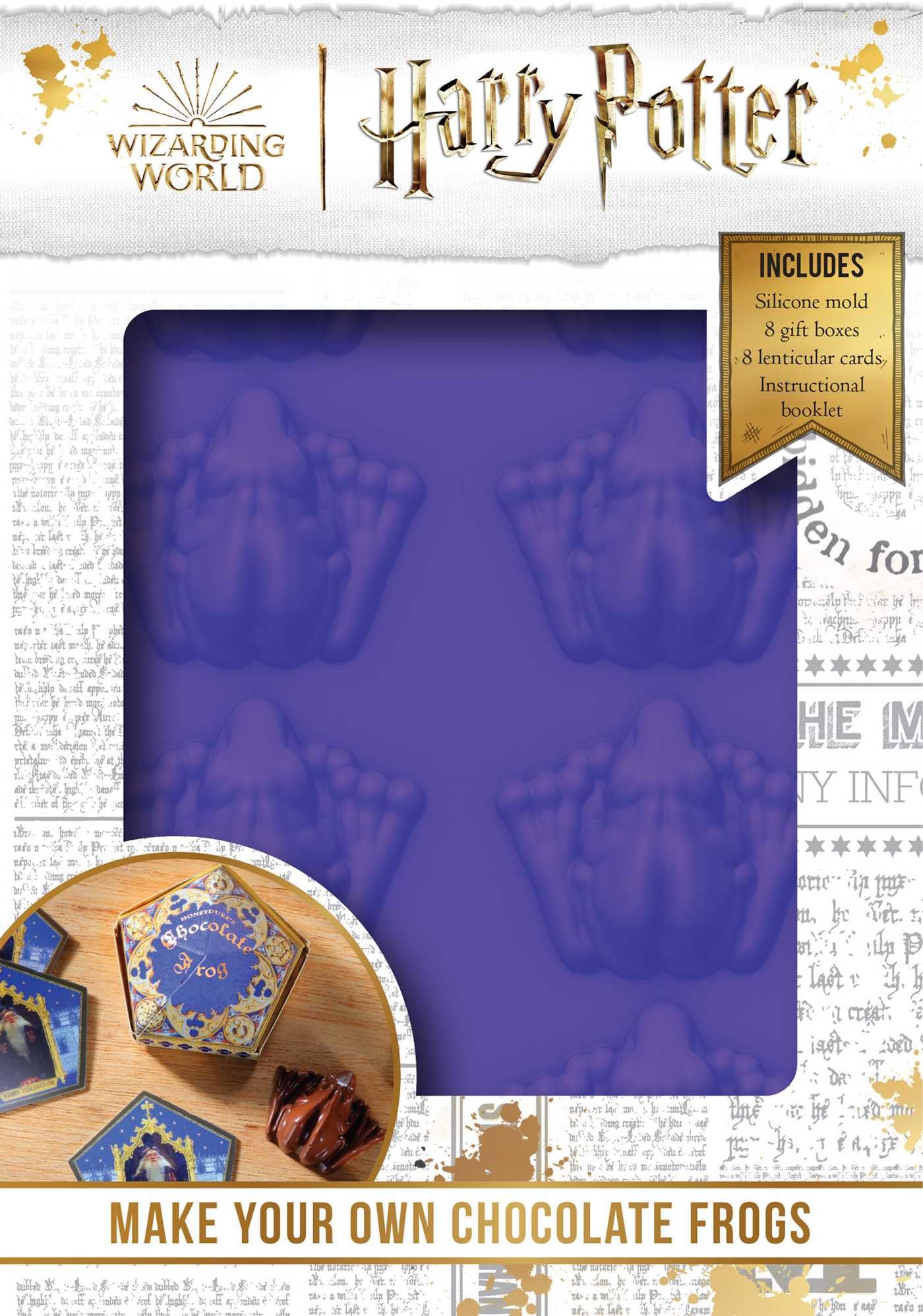 Harry Potter: Make Your Own Chocolate Frogs: Silicone Chocolate Mold and Gift Box Set