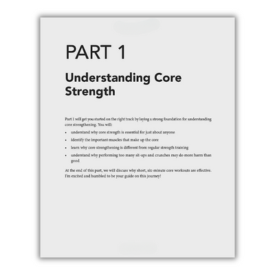 inside page of 6-Minute Core Strength