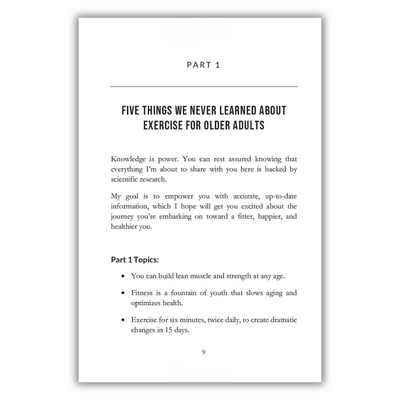 inside page of 6-Minute Fitness at 60+