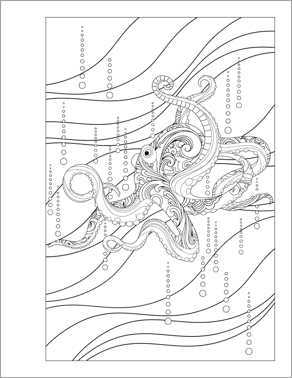 Inside Image of Anxiety Relief Coloring Book for Teens