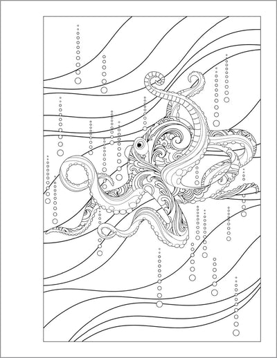 Inside Image of Anxiety Relief Coloring Book for Teens