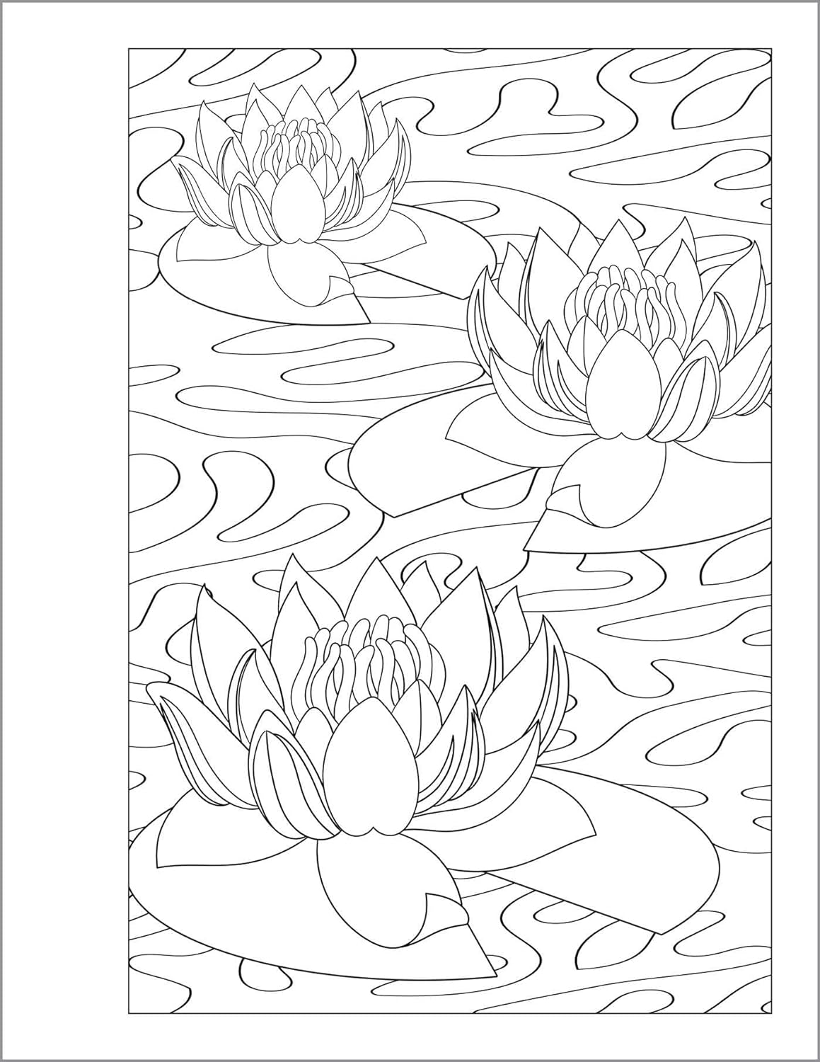 Inside Image of Anxiety Relief Coloring Book for Teens