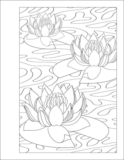 Inside Image of Anxiety Relief Coloring Book for Teens