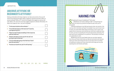 Inside Image of Anxiety Workbook for Kids