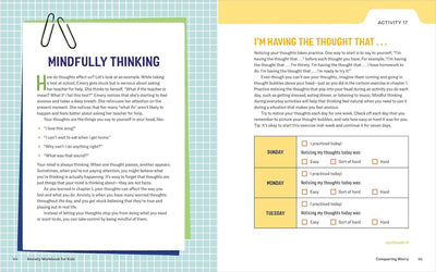 Inside Image of Anxiety Workbook for Kids