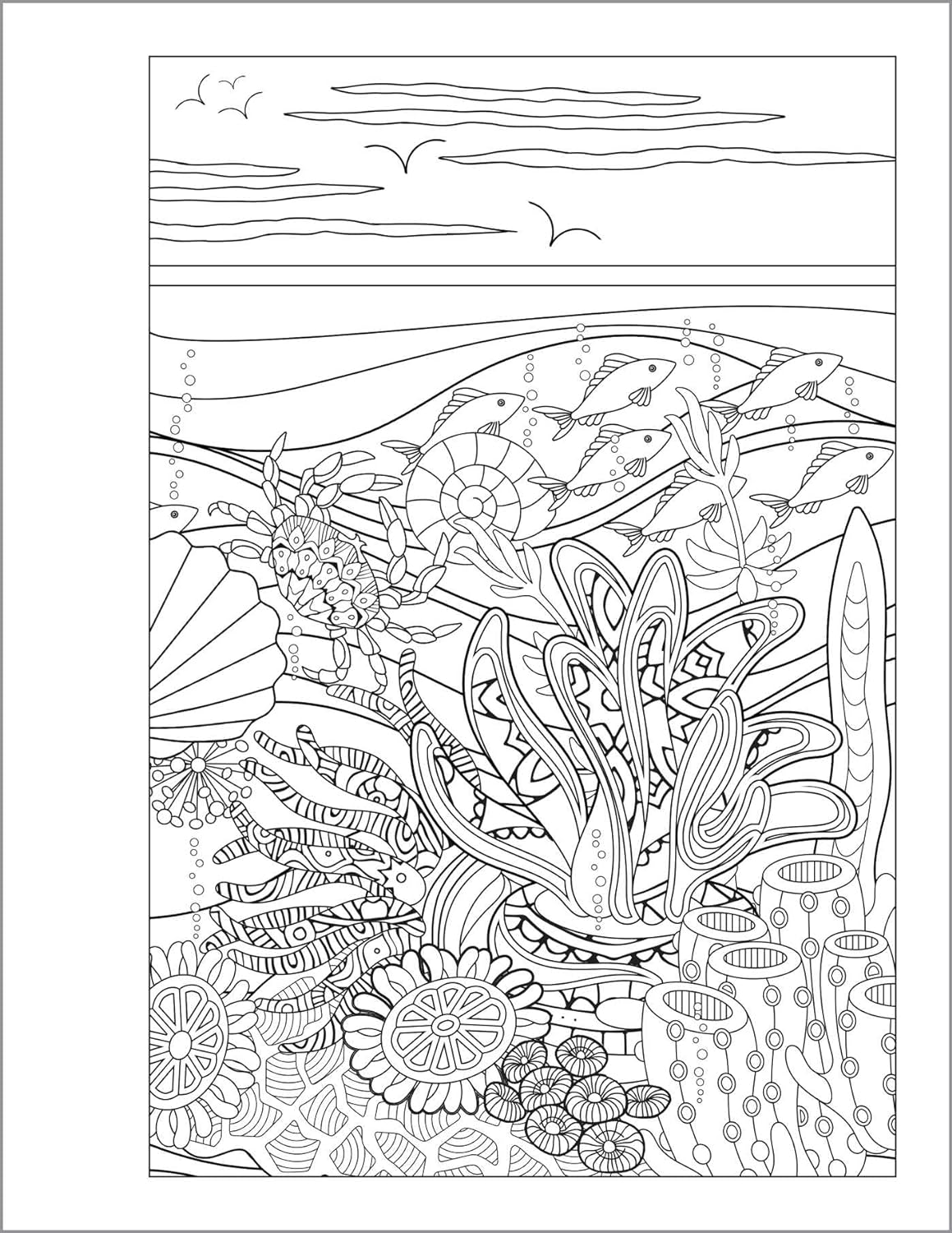 Inside Image of Anxiety Relief Coloring Book for Teens