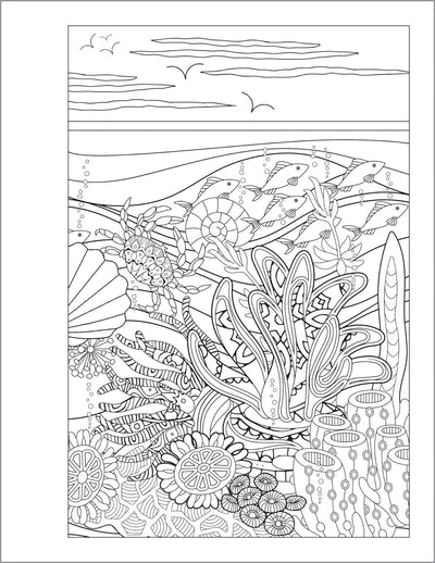 Inside Image of Anxiety Relief Coloring Book for Teens