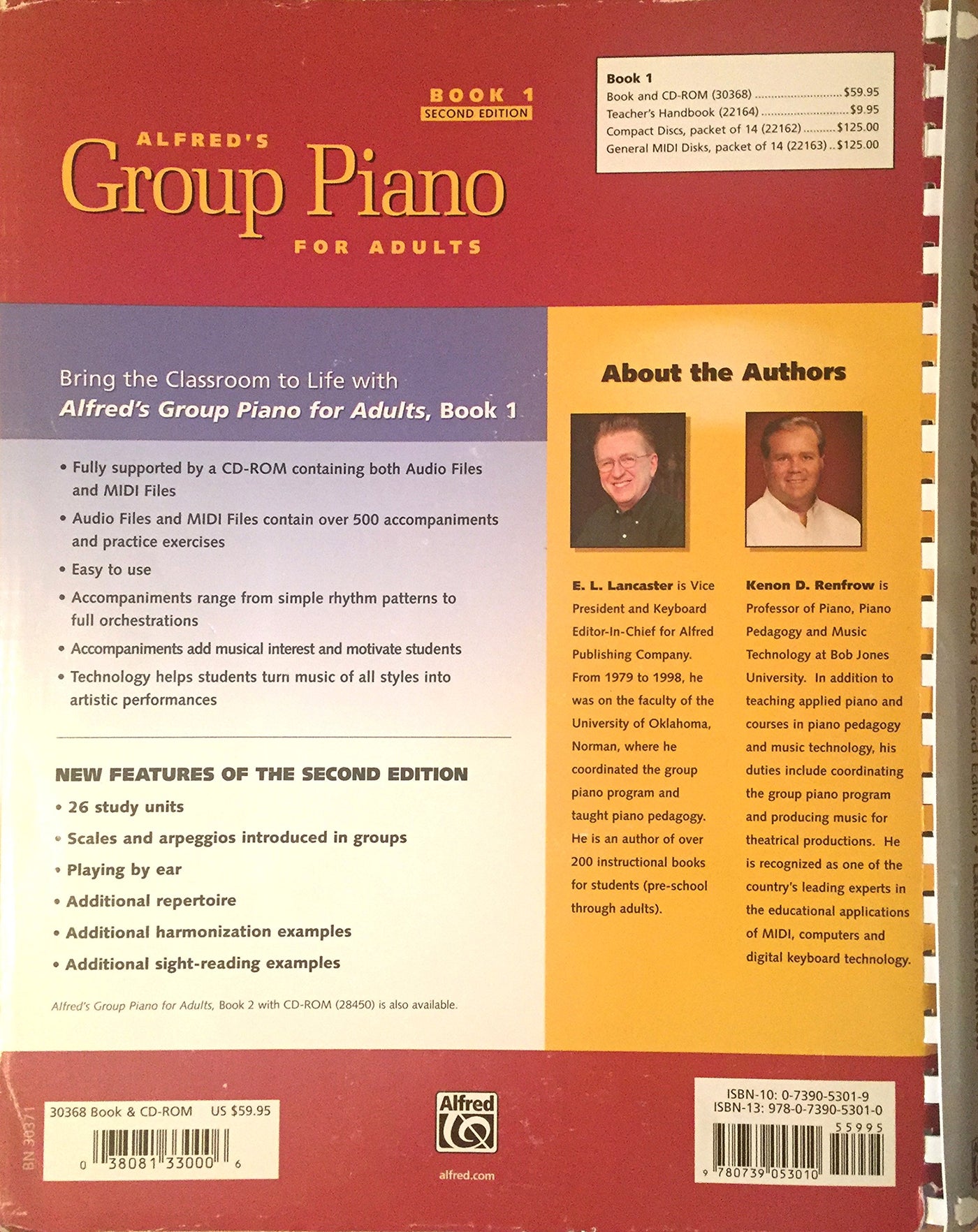 Alfred's Group Piano for Adults: Book 1 (Spiral Bound)