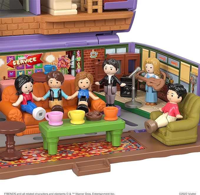 Full set at the cafe of Polly Pocket Playset: Friends