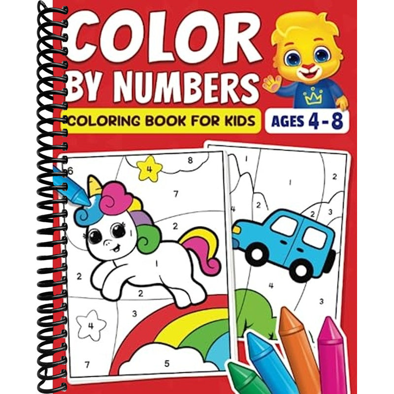 Color By Numbers Coloring Book For Kids: Fun Activity Book For Prescho ...
