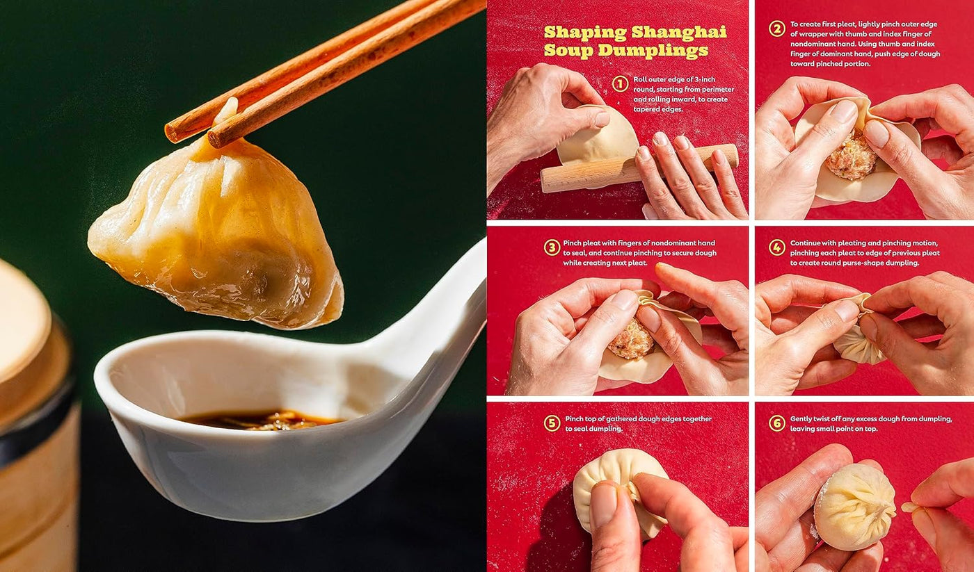Shaping Shanghai Soup Dumplings