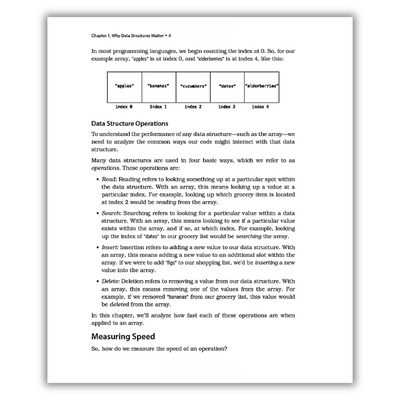 Data Structure Operations & Measuring Speed