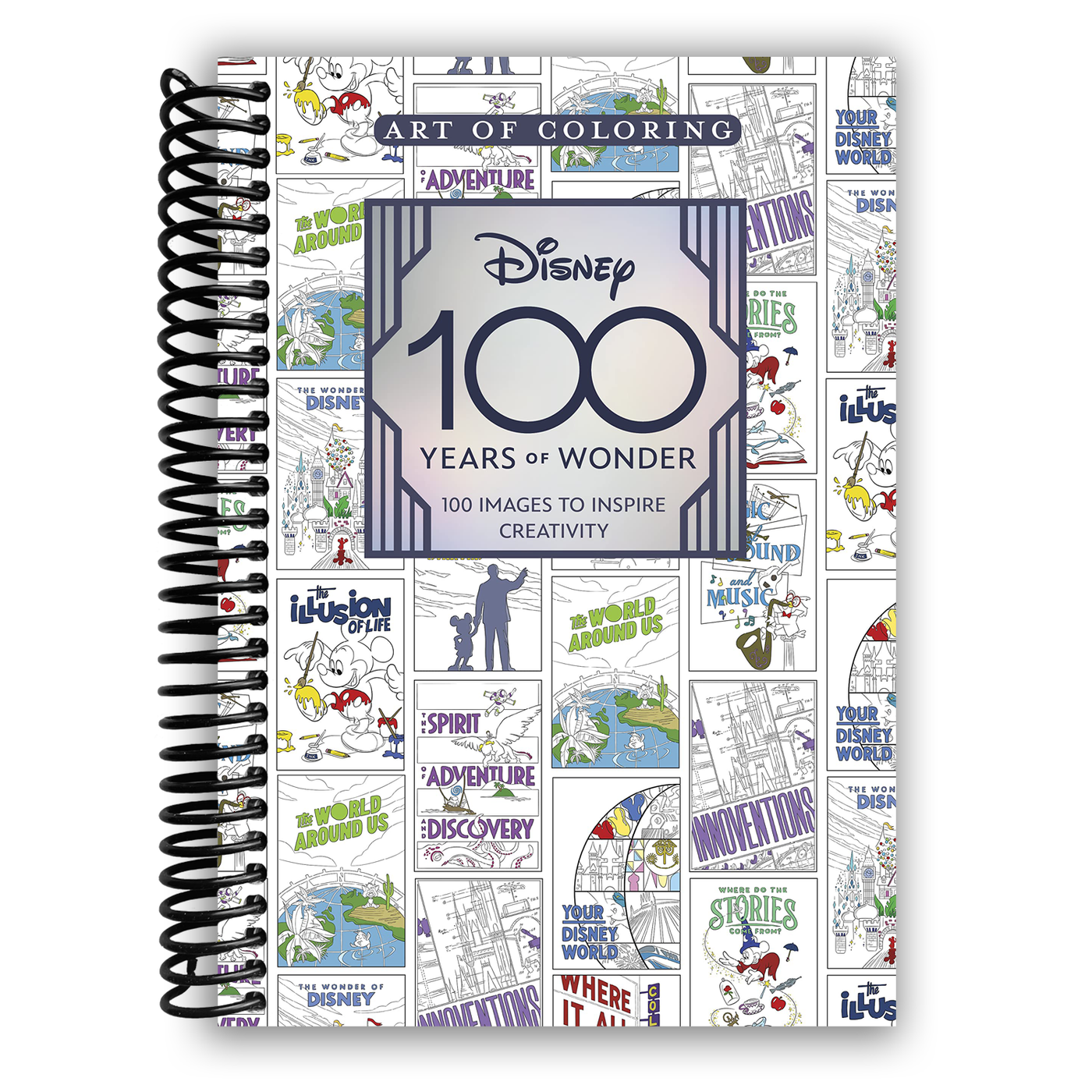 Art of Coloring: Disney 100 Years of Wonder: 100 Images to Inspire Creativity (Spiral-bound)