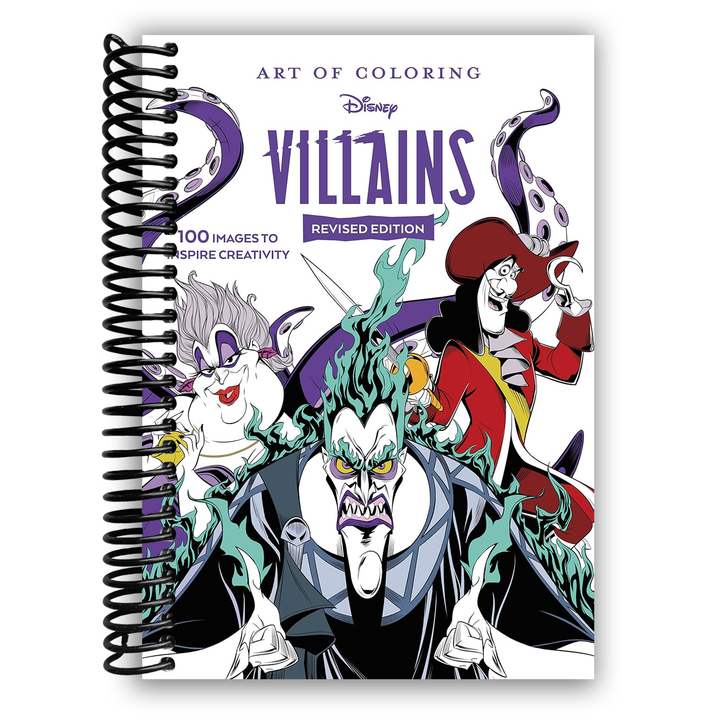 激レア「THE DISNEY VILLAIN」コレクタブルブック　本 Art of Coloring: Disney Villains (Spiral Bound) – Lay it Flat