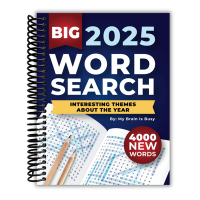 Front Cover of BIG 4000 New Words Word Search for Adults