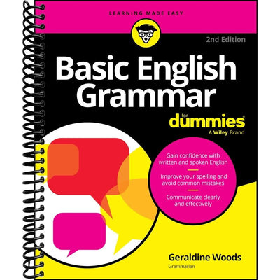 Basic English Grammar For Dummies front cover