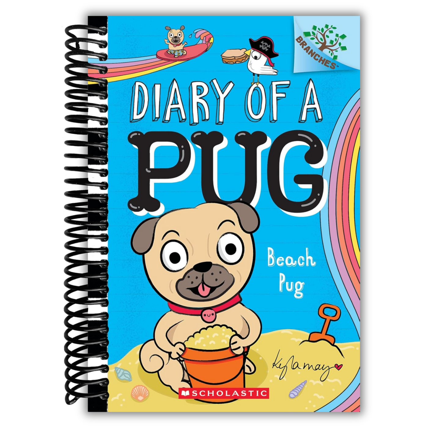 Front Cover of Beach Pug: A Branches Book (Diary of a Pug #10)