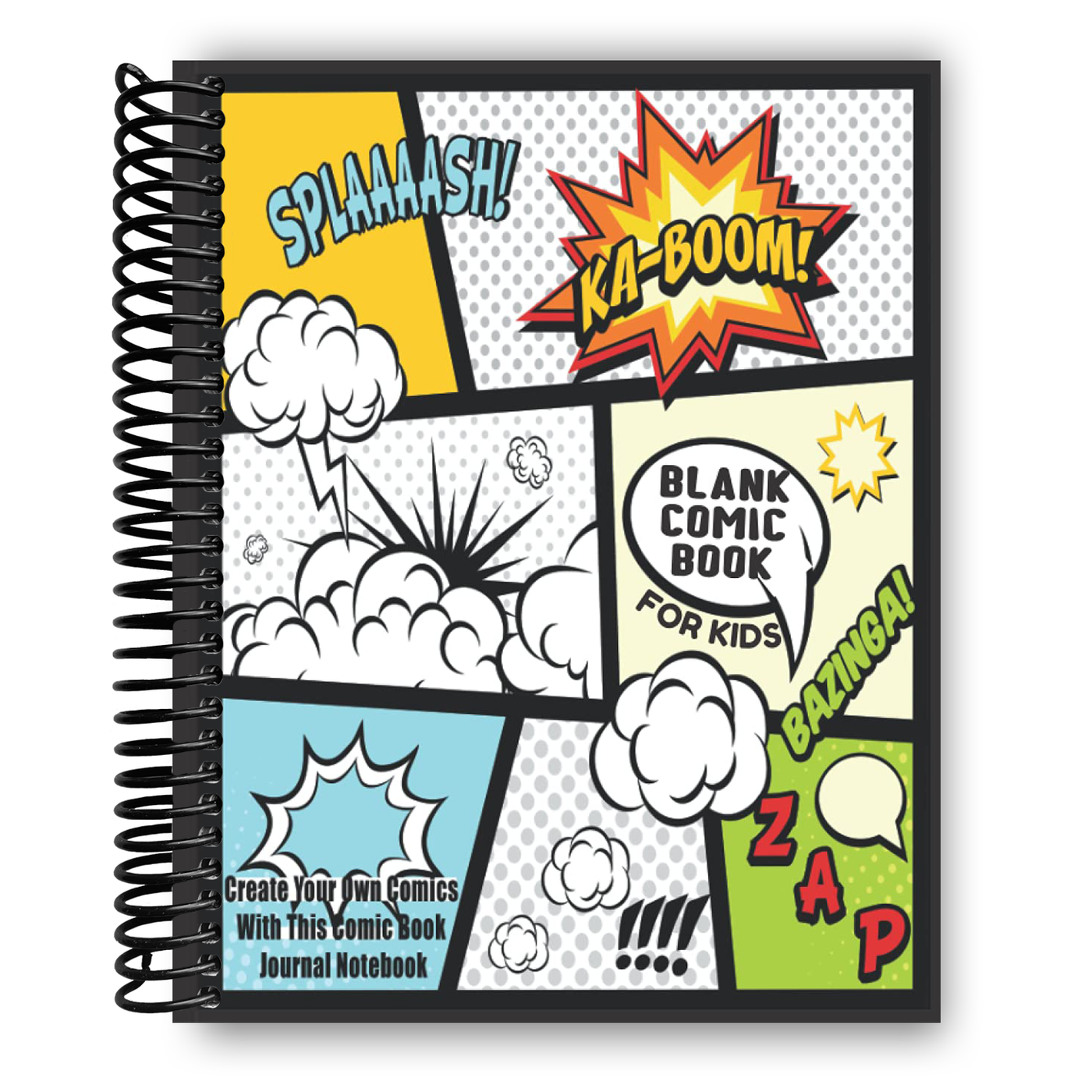 Blank Comic Book For Kids : Create Your Own Comics With This Comic Book Journal Notebook: Over 100 Pages Large Big 8.5" x 11" Cartoon / Comic Book With Lots of Templates (Blank Comic Books) (Spiral bound)
