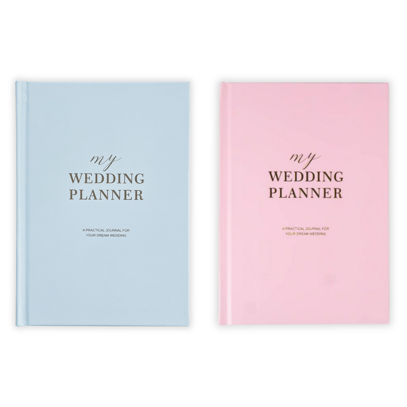 Front Covers of Blue and Pink Wedding Planner