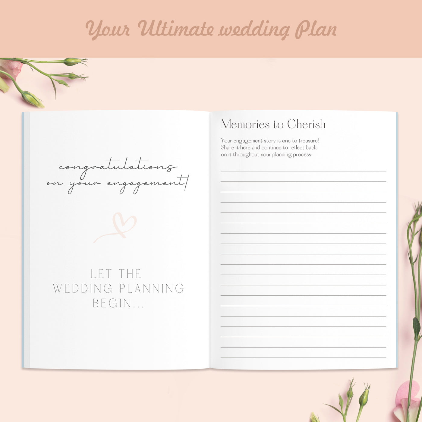 Inside Image of Wedding Planner (Beginning of Planning)