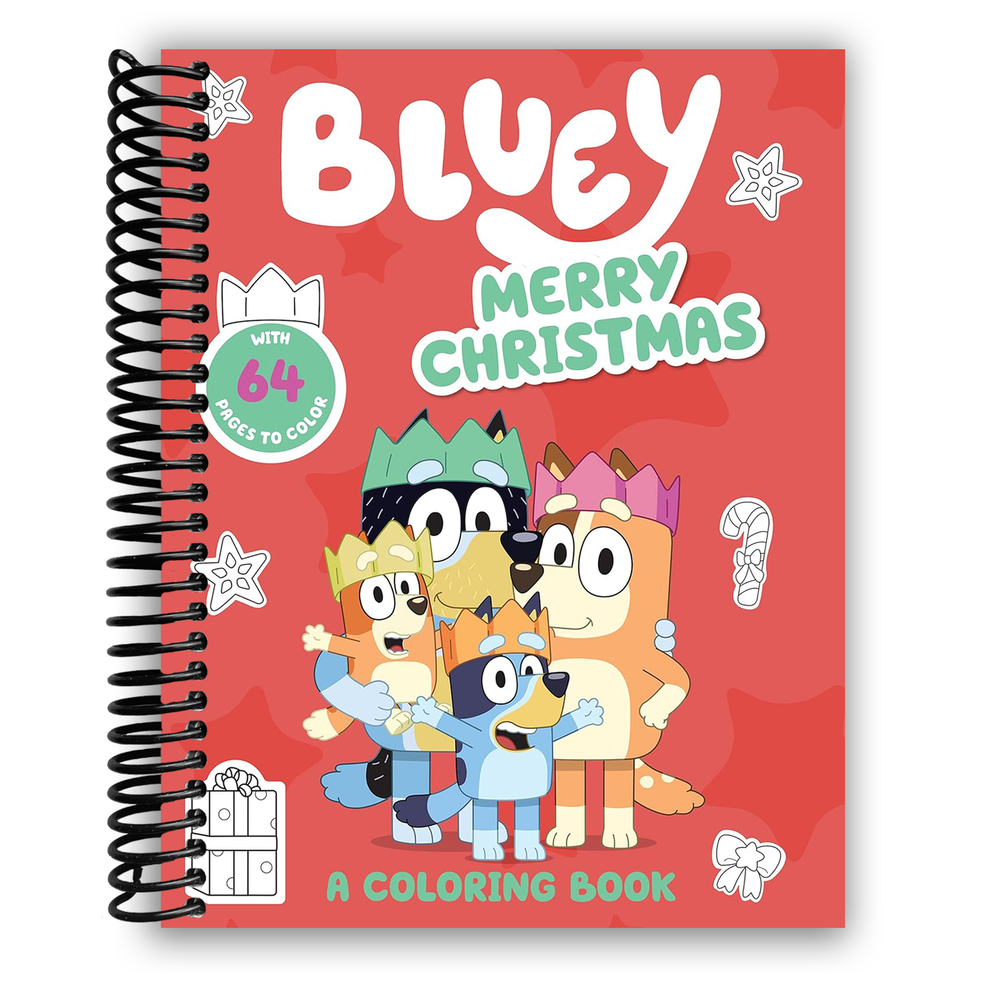 Bluey: Merry Christmas: A Coloring Book (Spiral Bound)