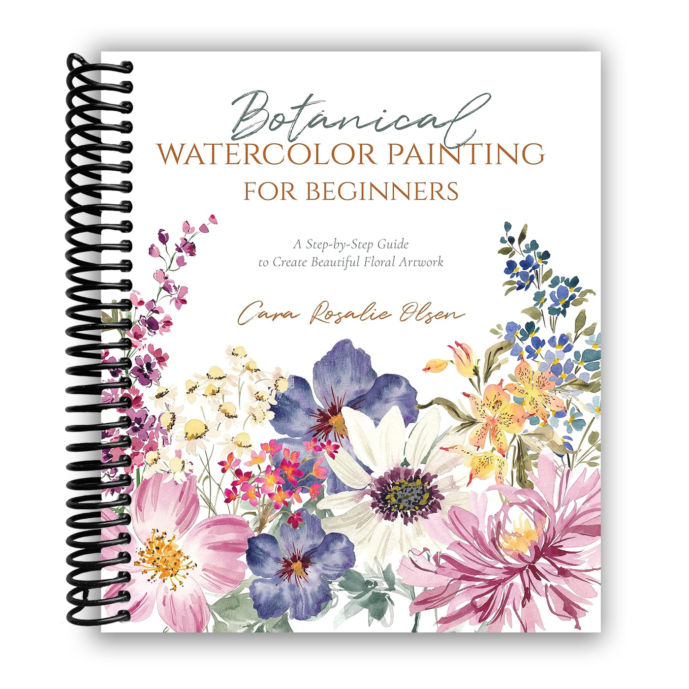 Front cover of Botanical Watercolor Painting for Beginners